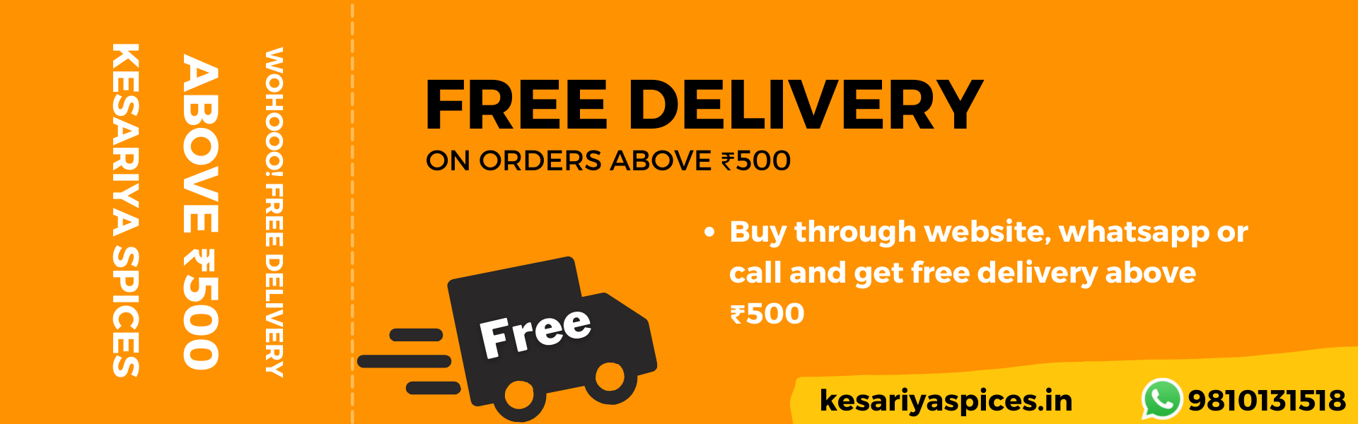 Free delivery by Kesariya spices